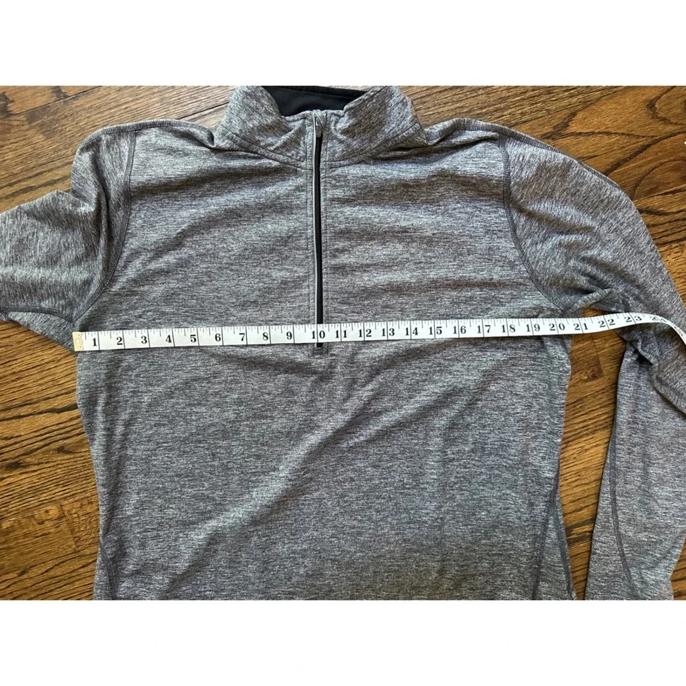 Nike Men's Dri Fit Gray Heather 1/4 Zip Long Sleeve Pullover Size XL - Picture 6 of 6